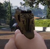 Desert Eagle (Blue Estate - The Game) Platin Deluxe Camo replacement 