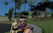 GTA Online Skin Ramdon N24 Male Los Angeles Lakers Kobe jersey