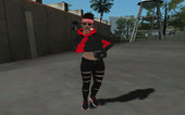 GTA Online Skin Ramdon Female Samira Big Afro 1 Fashion Casual DLC Los Santos Tuners