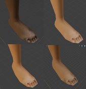 Barefeet Girl Beach Skin Pack