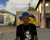 Blue High Afro Haircut For GTA SA