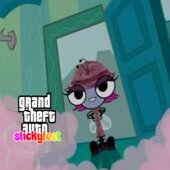 The Buzz on Maggie: Loading screen and title menu (GTA Stickyfeet)