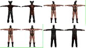 Skin Pack de Pervertidos de Manhunt 2 son: Cat, Urinal, Zipper y Horse Porteados de un mod de Manhunt 2