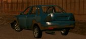 Lada Priora Broken Wreck