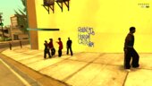 Real LA Gang Graffiti Spray can Tags (Blood vs Crip)