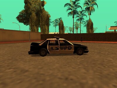Cutscene Los Santos Police Car