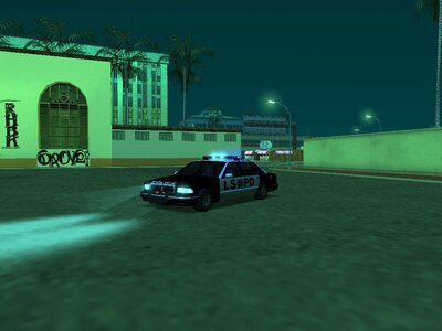 Cutscene Los Santos Police Car