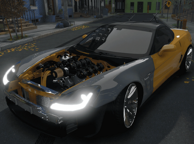2009 Chevrolet Corvette C6 Takeover / Slider [ Addon / FiveM ]  [ Animated ]