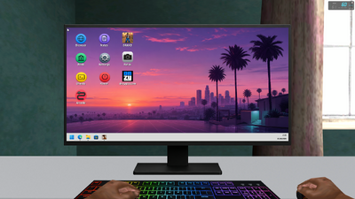 Interactive Gaming PC, Desk & Chair Setup