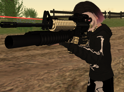 M4A1 HYBRIT SITH M203 TACTICAL LASER GOLD