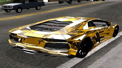 Lamborghini Aventador LP700-4 Gold Chrome Baku Luxury